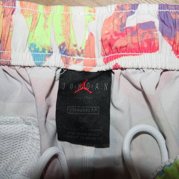 EUC Men's LARGE Jordan ZION Retro Letter Graphics Dri Fit Performance Shorts - Picture 6 of 8